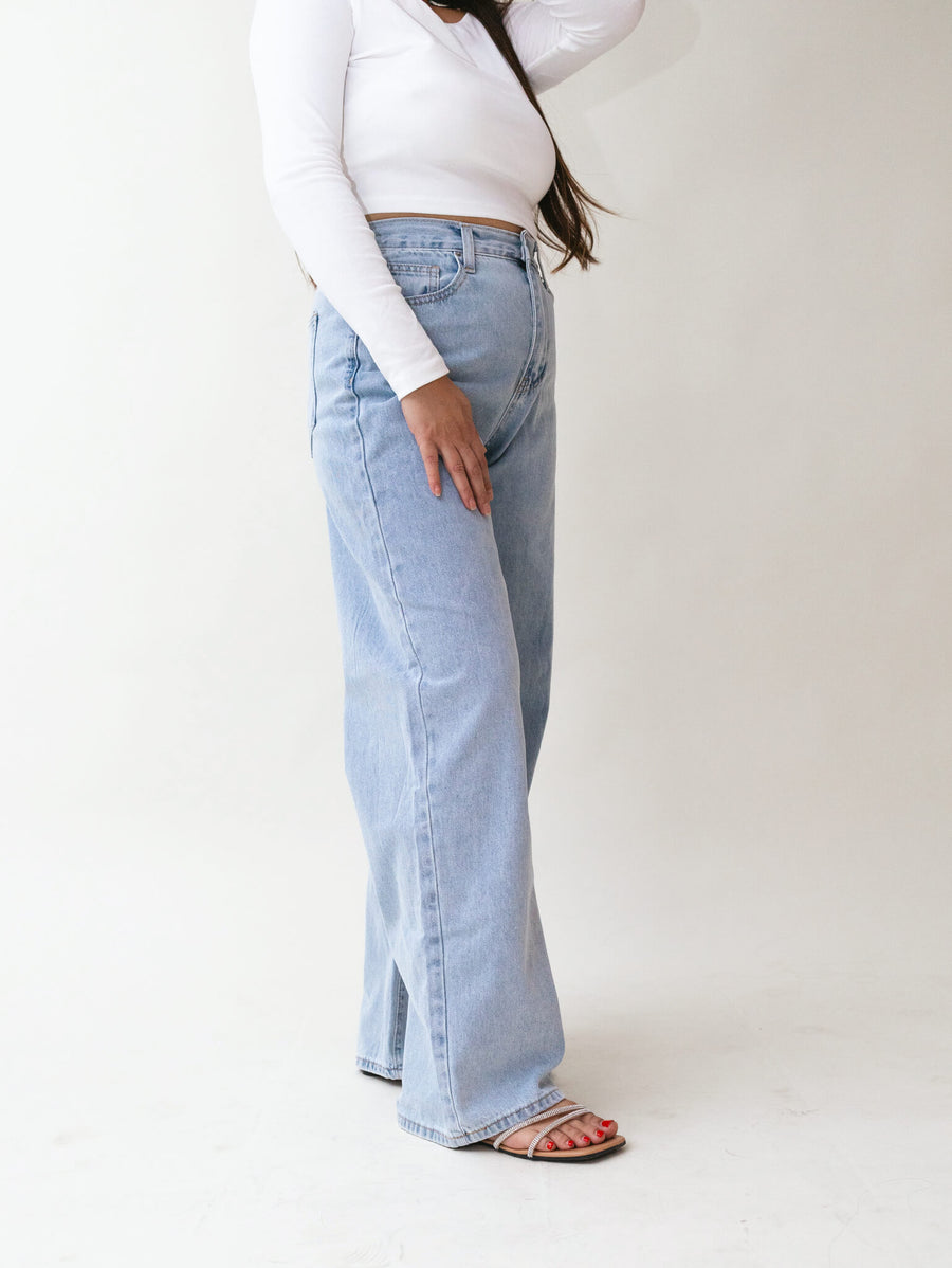 Grey Tones - Brynn Straight Leg Jeans