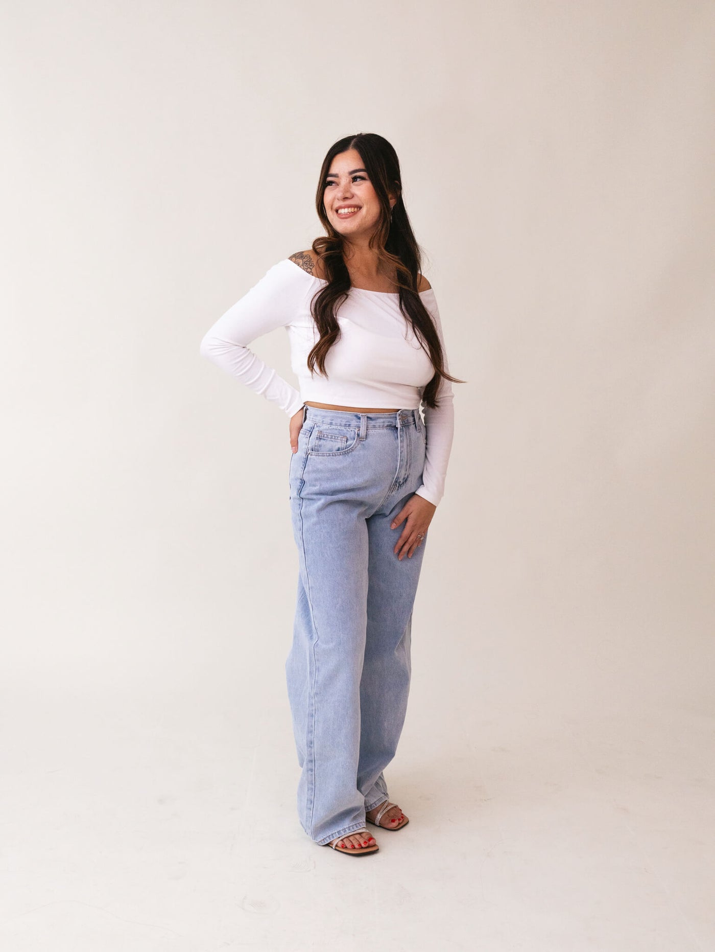 Grey Tones - Brynn Straight Leg Jeans