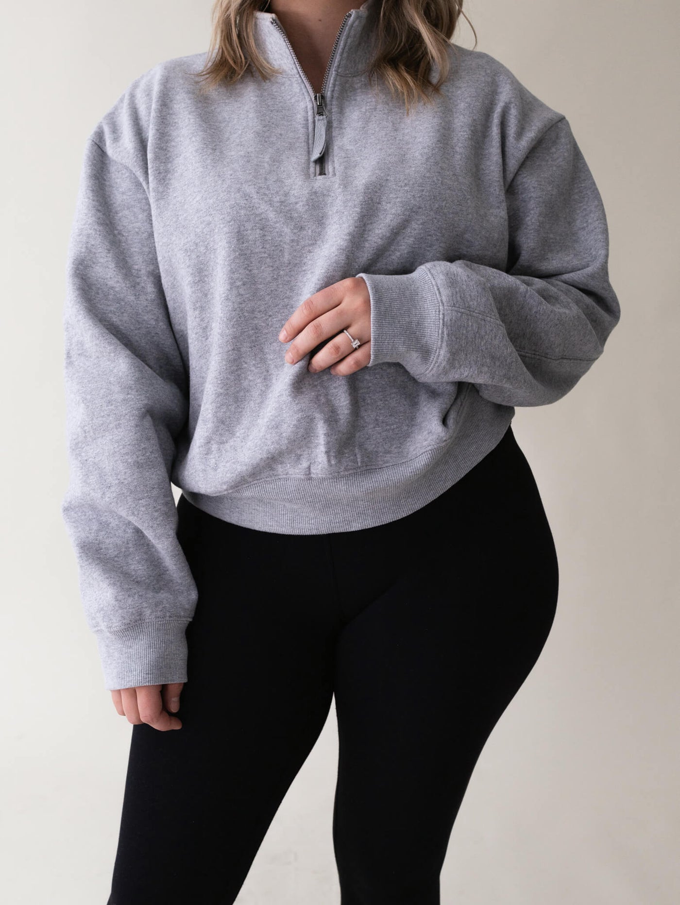 Grey Tones - Charlie Half Zip Sweatshirt