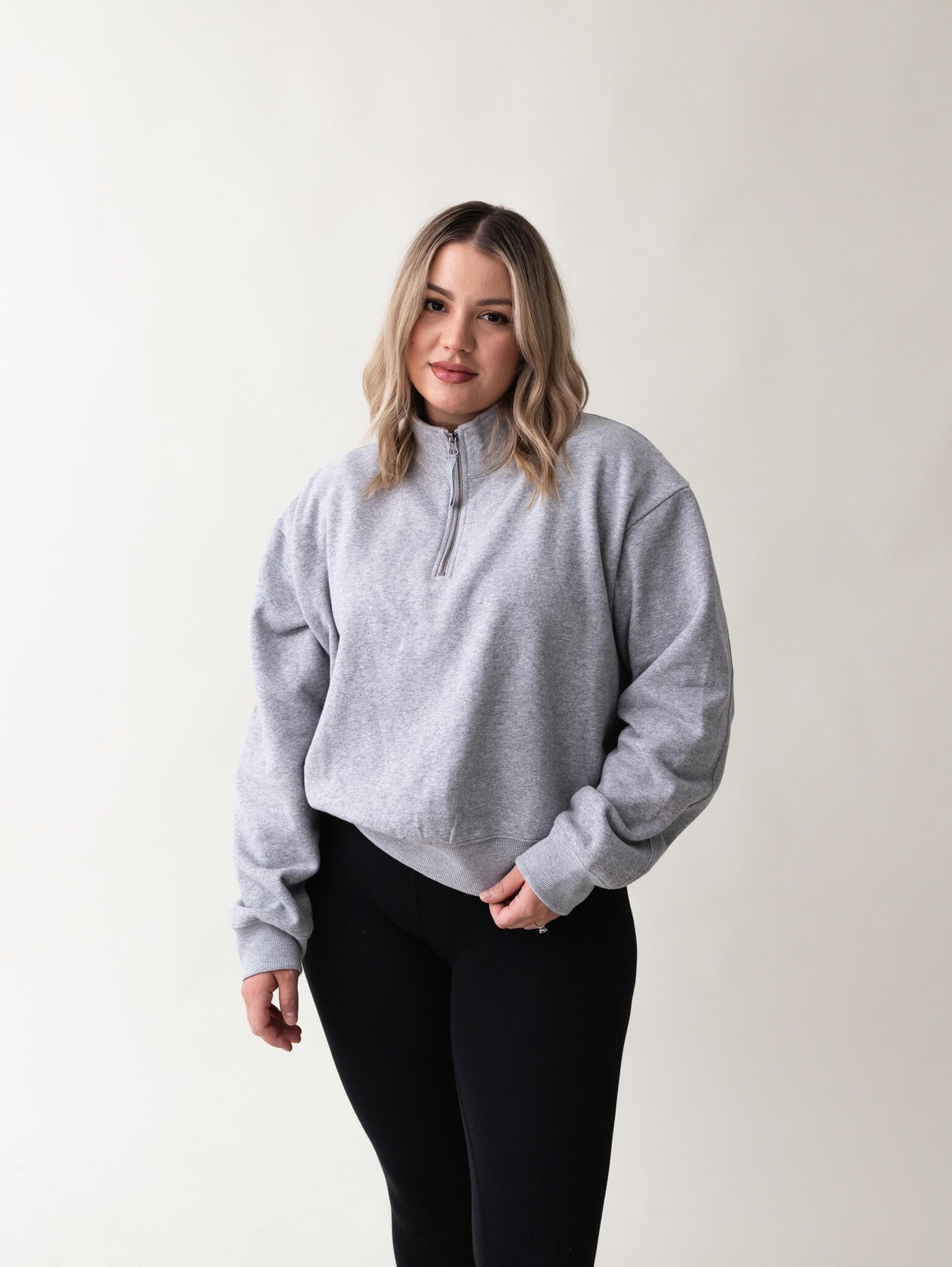 Grey Tones - Charlie Half Zip Sweatshirt