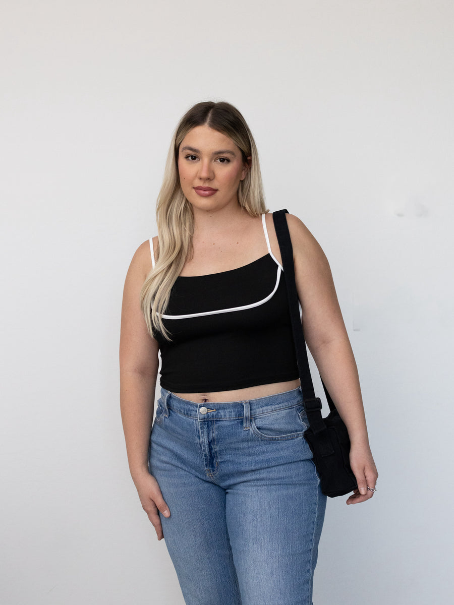 Shop Grey Tones - Courtney Lined Top