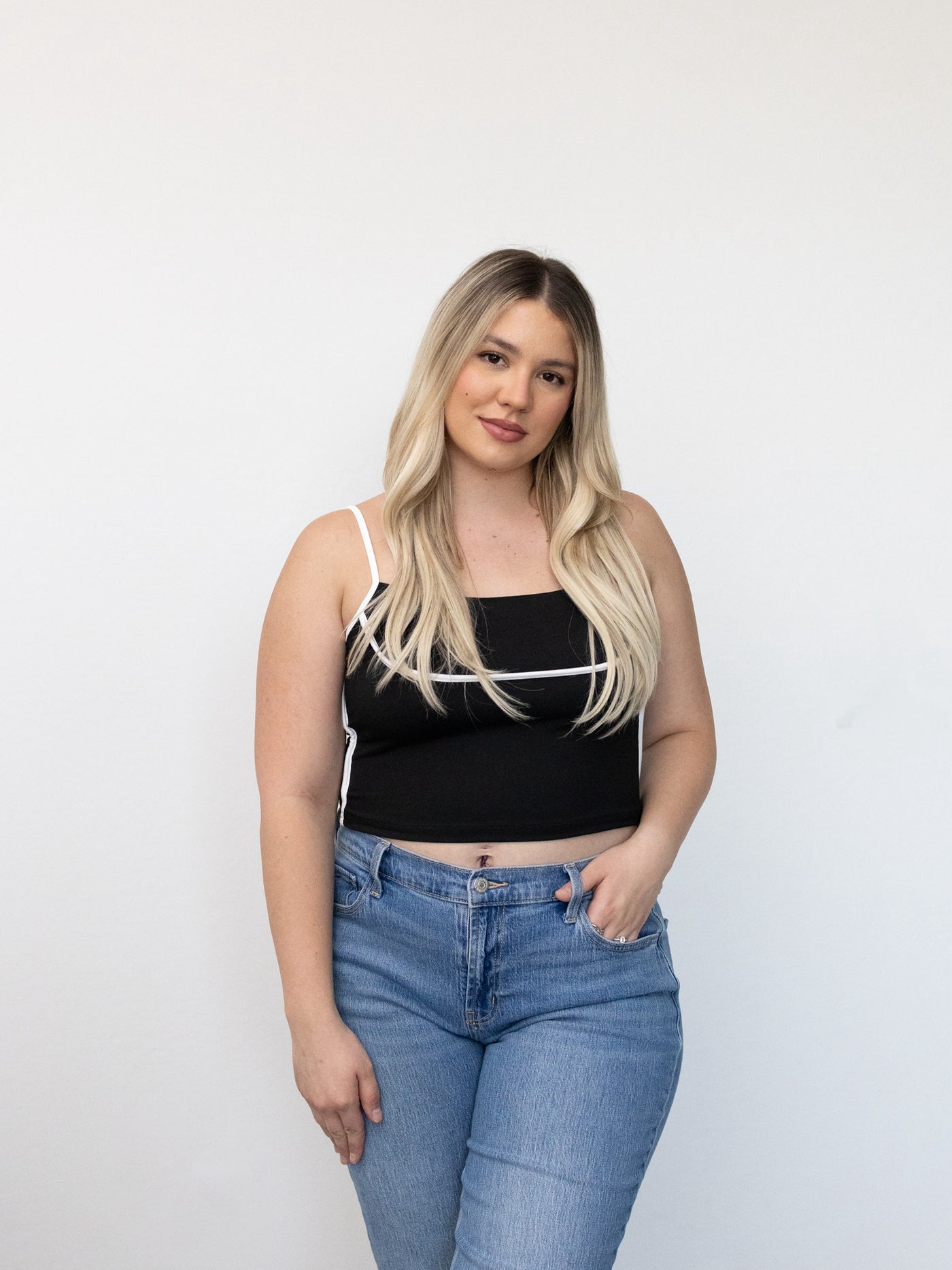 Shop Grey Tones - Courtney Lined Top
