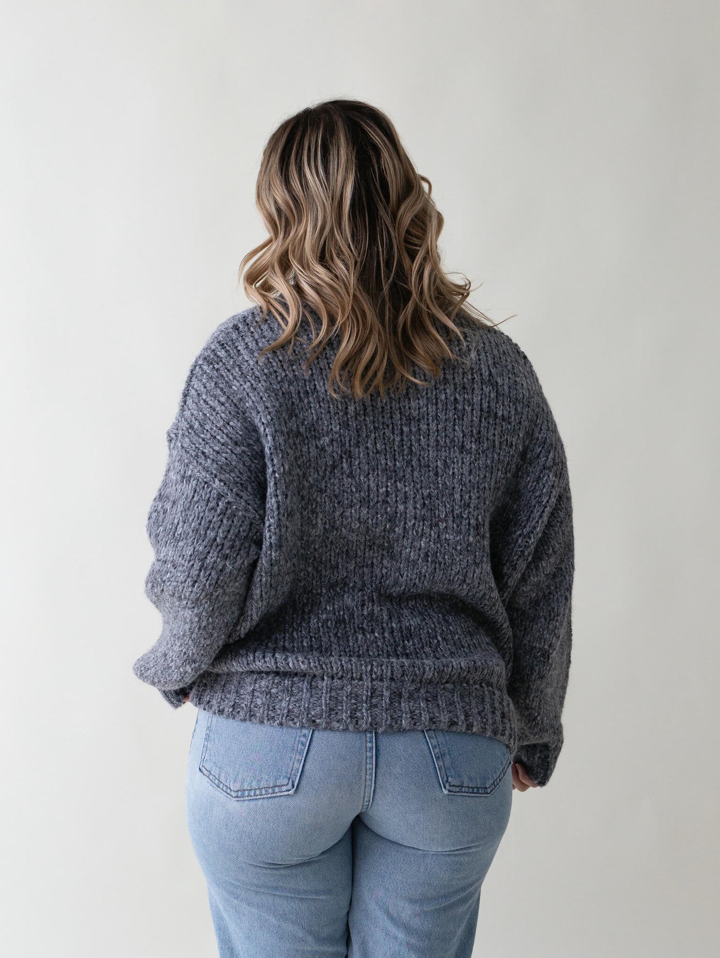 Shop Grey Tones - Illiana Mock Neck Sweater