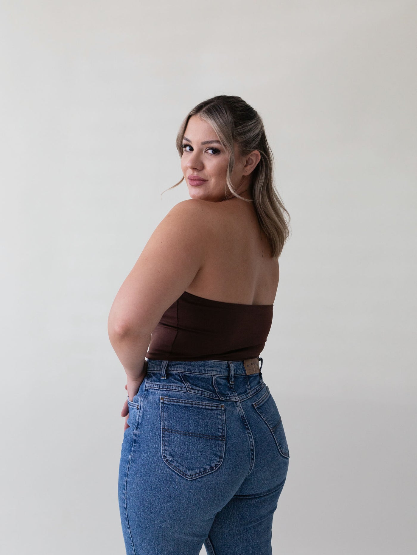 Shop Grey Tones - Palmer Cropped Tube Top