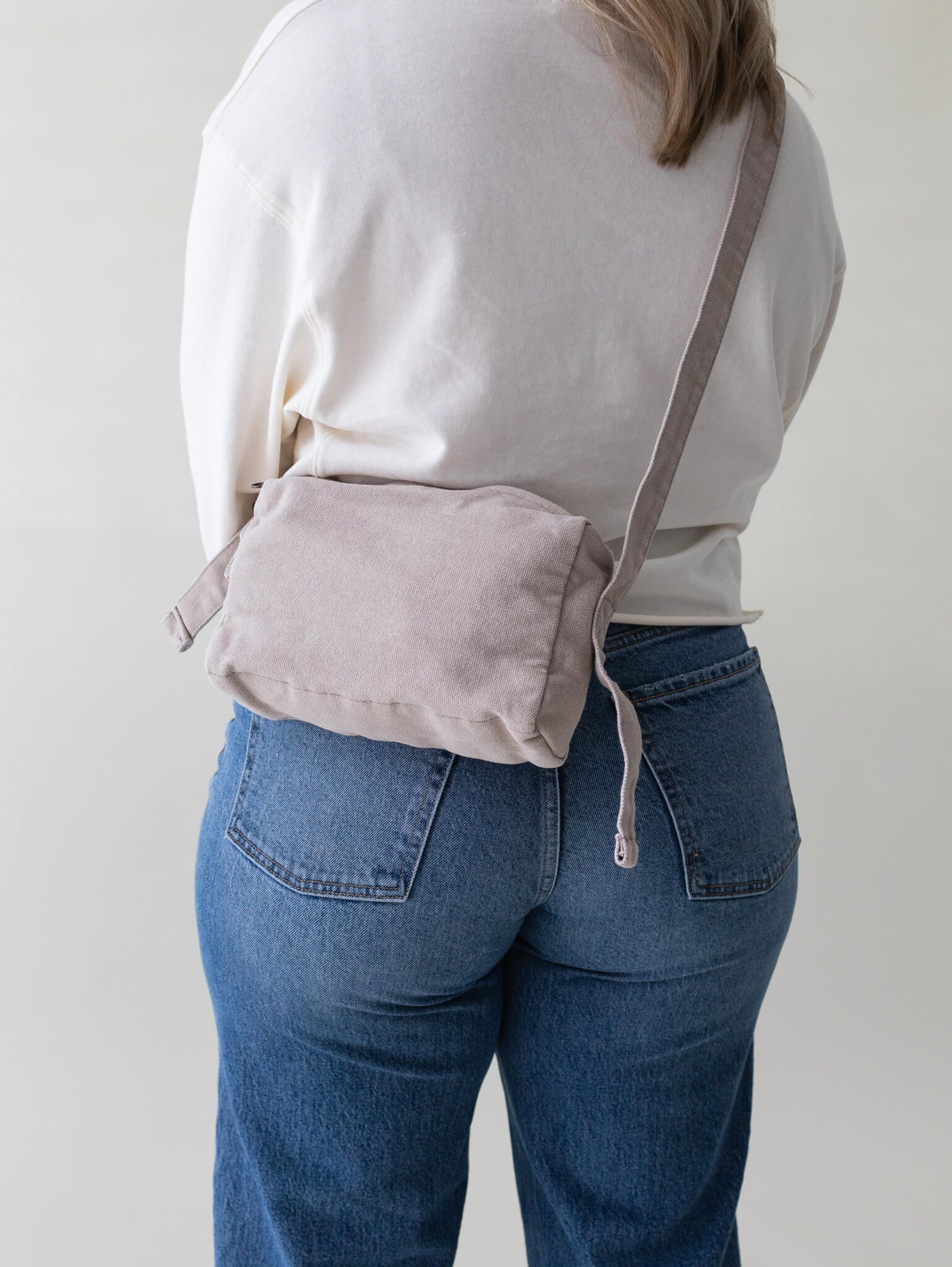 Shop Grey Tones - Rowena Canvas Crossbody Bag